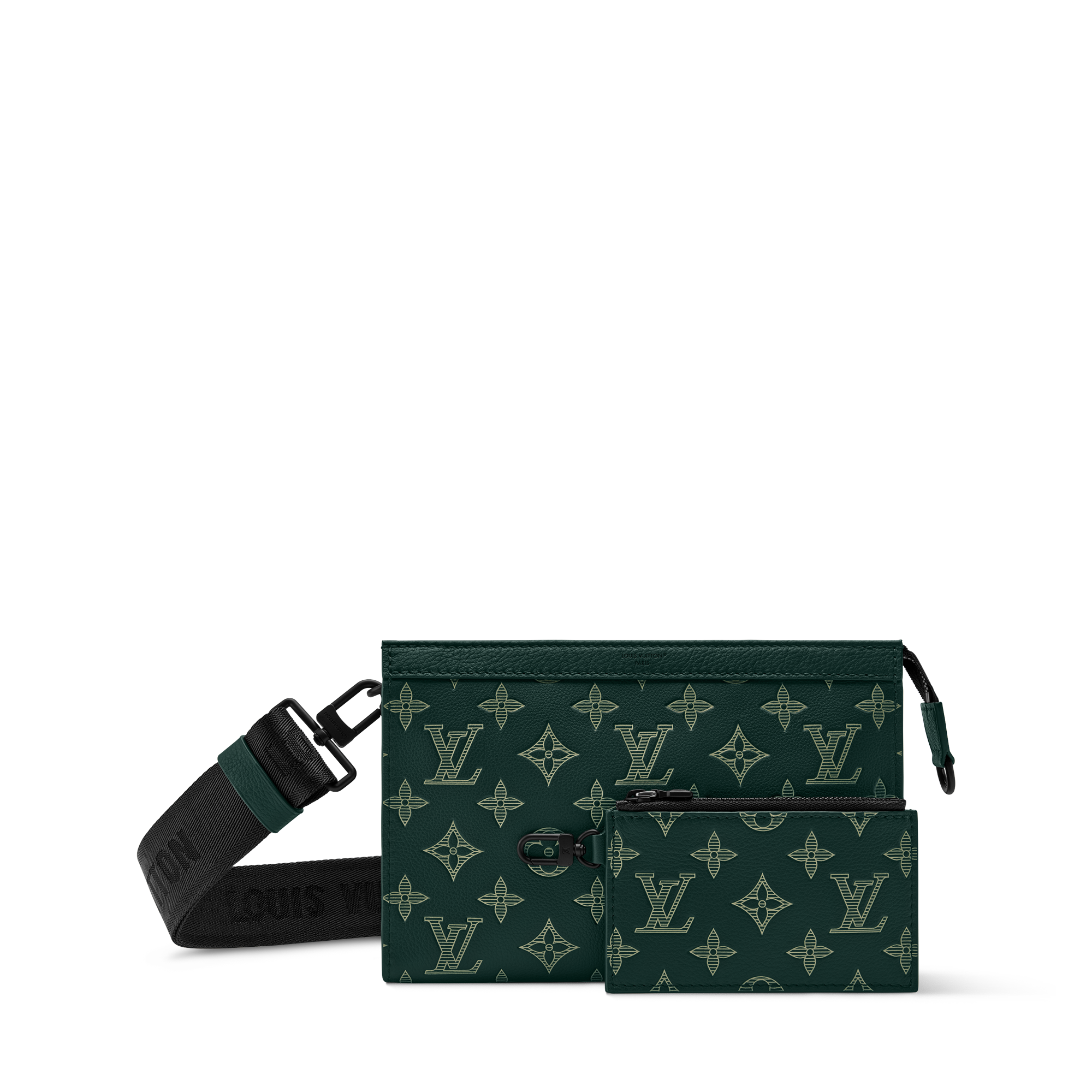 Gaston Wearable Wallet Monogram Shadow Leather - Luxury Men Small